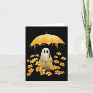 Carte Fantôme Floral vintage Fantôme Halloween Fantôme D