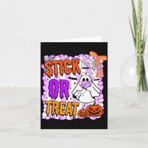Carte Fantôme infirmière drôle de tenue d'Halloween Stic