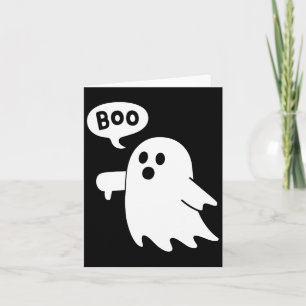 Carte Fantôme pouce vers le bas criant Boo désapprobatio