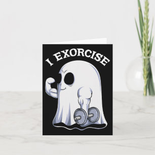 Carte Fantôme que j'exorcise Gym drôle Exercice Travail 