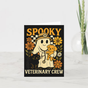 Carte Fantôme tenant un vétérinaire de chien de chat noi