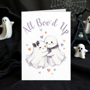 Carte Fantôme tout Boo'd Up Joyeux Anniversaire Hallowee