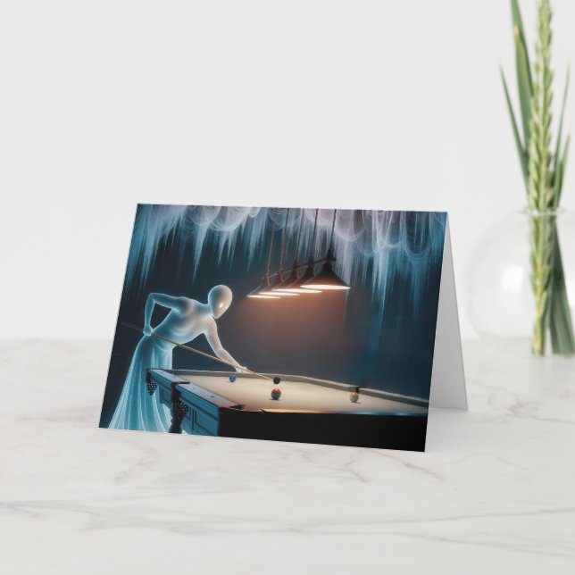 Carte Fantômes Anniversaire Jouer Piscine (Devant)