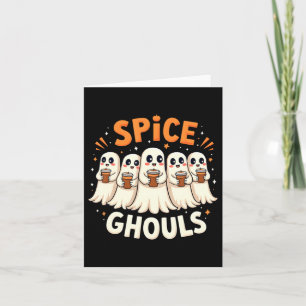 Carte Fantômes d'épices Halloween Fantôme Citrouille
