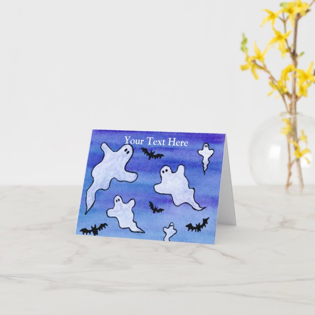 Carte Fantômes et Chauves-Souris (Fleur jaune)