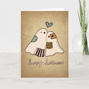 Carte fantômes heureux de Halloween