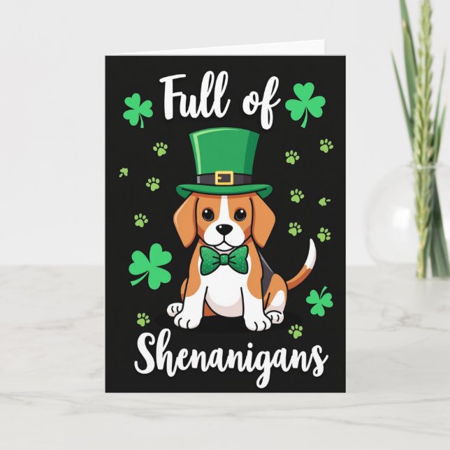 Carte Farces de Beagle à pois (Devant)