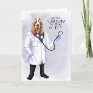 Carte Farewell Doctor Funny Hound Dog Doctor