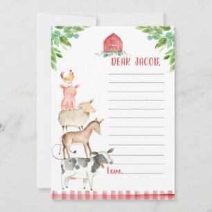 Carte Farm Birthday Boy Barnyard Time Capsule Card