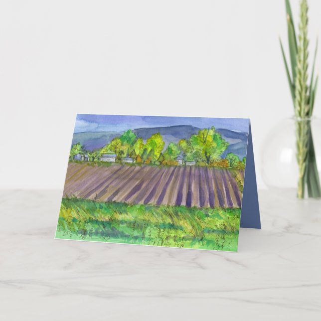 Carte Farmer Fields Ferme Joyeux Anniversaire (Devant)