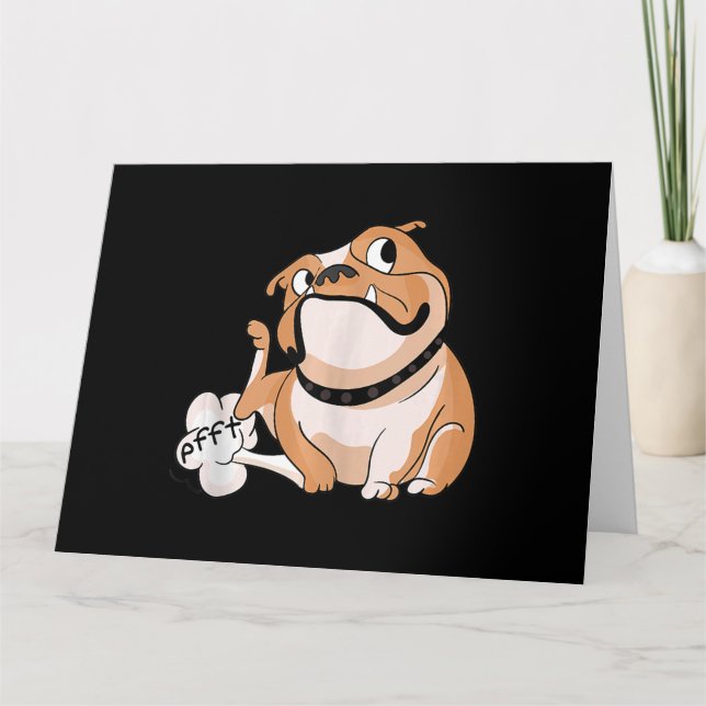 Carte Farnienter l'Amant de Pitbull Funny Bulldog Mère-c (Devant)