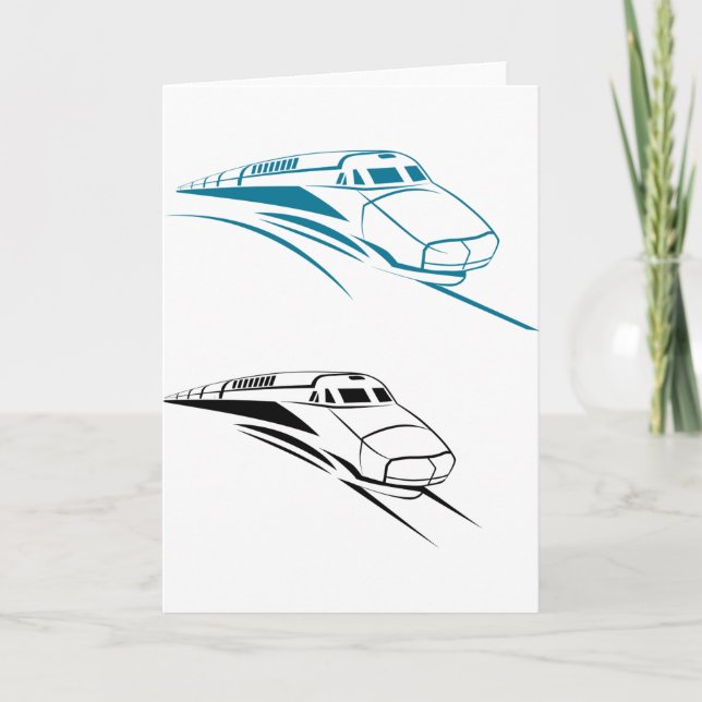Carte Fast Trains Greeting Cards (Devant)