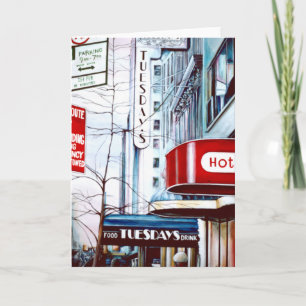 Carte Fat Tuesday's Eve, New York City Greeting Card