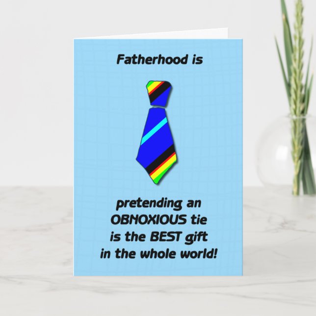 Carte Fatherhood is Father's Day (Devant)