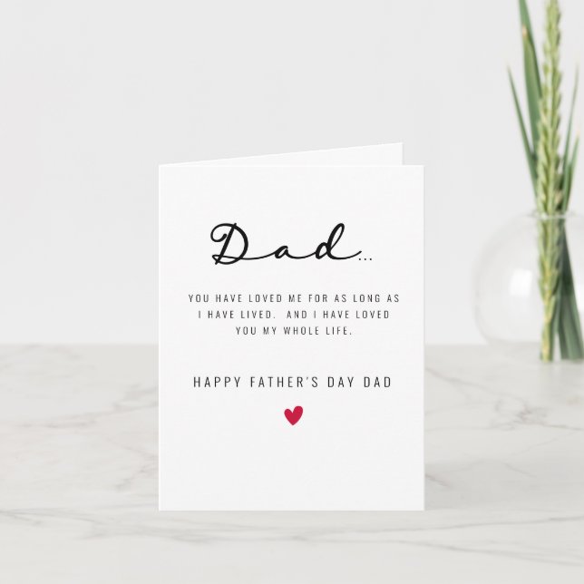 Carte Father's Day card from Child (Devant)