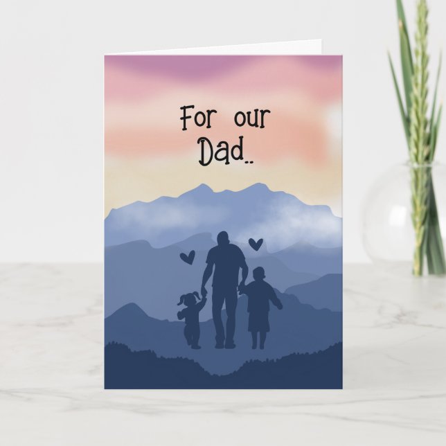 Carte Father's Day Card from Kids Greeting Card (Devant)