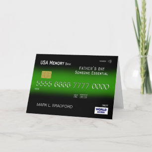 Carte Father's Day, Someone Essential, Credit Card,