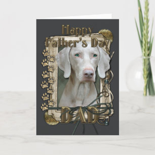 Carte Fathers Day - Stone Paws - Weimeraner