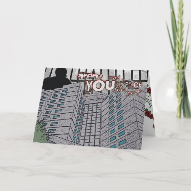 Carte Fatigué de la prison encore ? Mlle You Card (Devant)