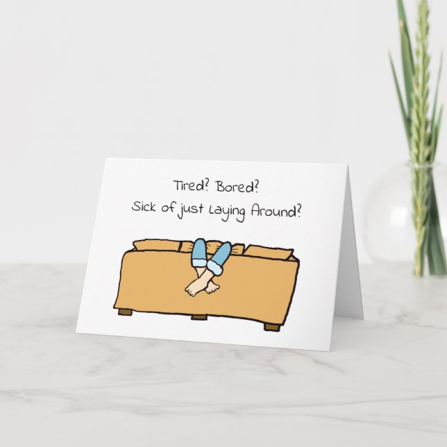 Carte Fatigué, Ennui, Mlle Vous, (Devant)