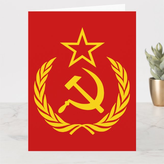Carte Faucille Et Marteau, URSS, CCCP, Communisme (Petite plante)