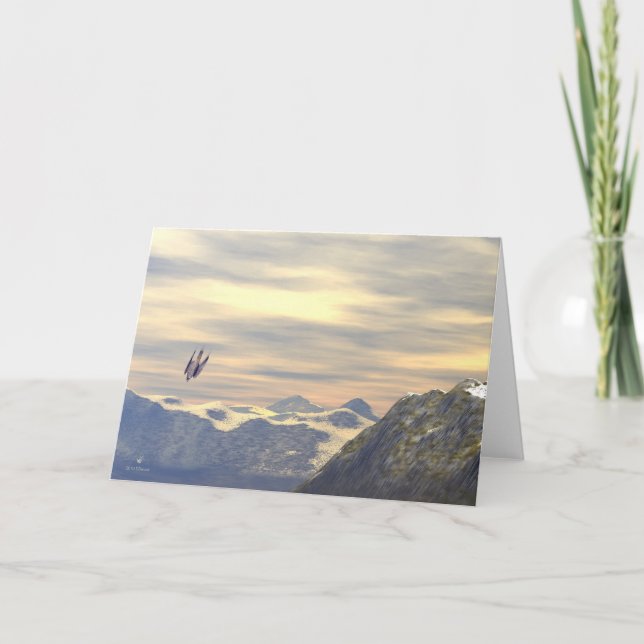 Carte Faucon pérégrin de vitesse terminale (Devant)