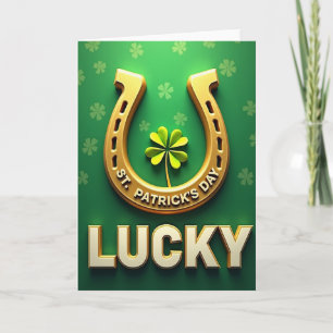 Carte Fausse Or Saint-Patrick Chanceuse