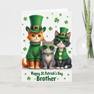 Carte Fausse Or St Patrick pour Chats