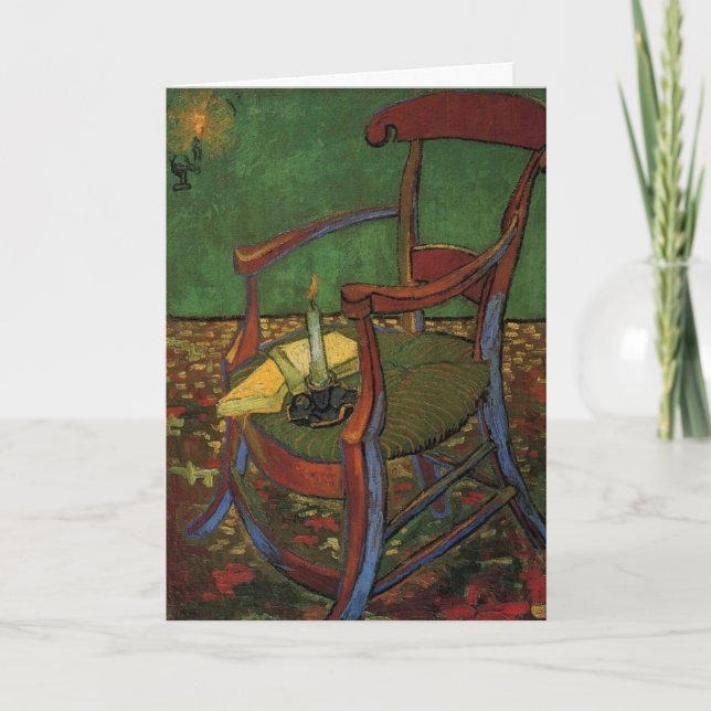 Carte Fauteuil de Paul Gauguin par Vincent van Gogh (Devant)
