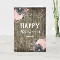 Faux Bois de Rustc et Fleurs pour la Retraite