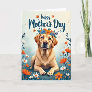 Carte Faux Foil Happy Pup