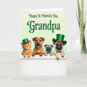 Carte Faux Gold Holiday Pet Pals