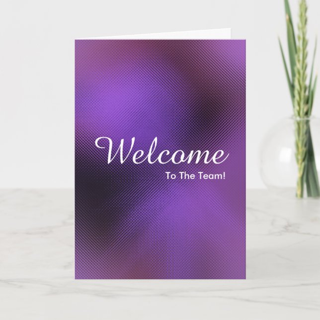Carte Faux Gold New Employee Welcome Card (Devant)