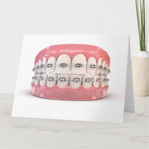 Carte Faux Teeth Set Avec Bracelets