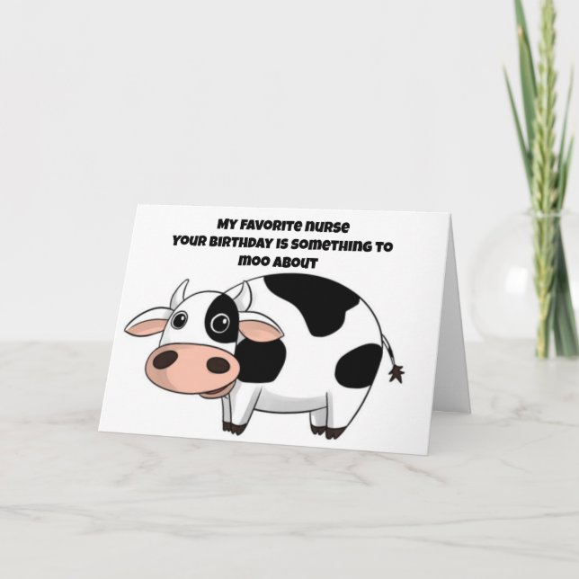 CARTE FAV *INFIRMIÈRE* À L'ANNIVERSAIRE QUELQUE CHOSE À  (Devant)