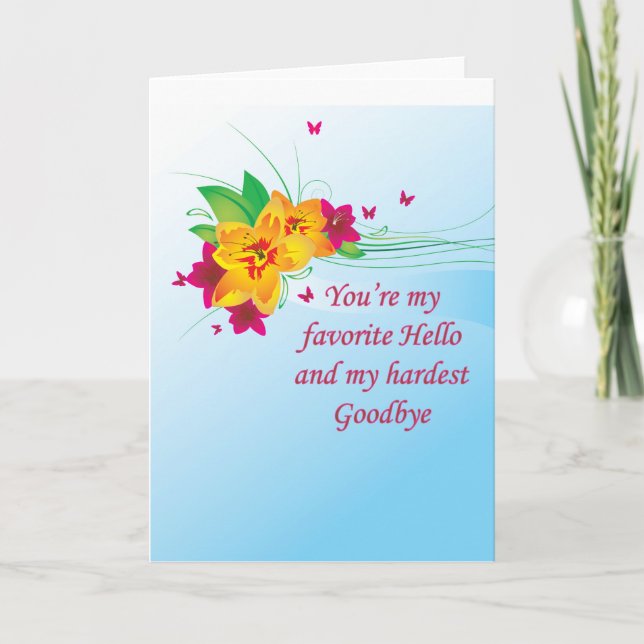Carte Favori Hello Hardest Adieu (Devant)