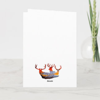 Carte Fawn deer watercolor 