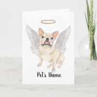 Fawn Tan Cream Frenchie Sympathy Memorial