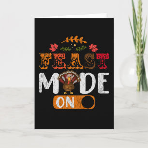 Carte Feast Mode On Family Kids Matching Thanksgiving