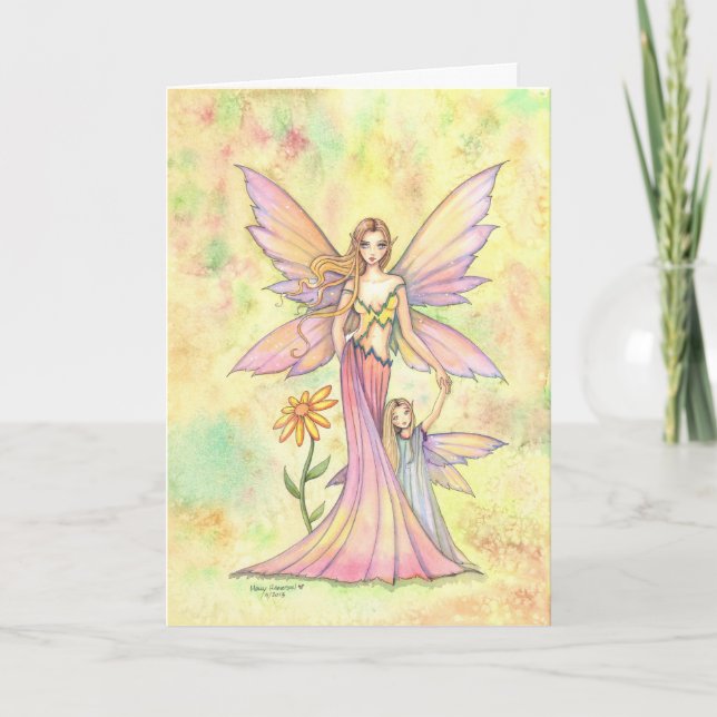 Carte Fée de la fête des mères Fantaisie Art (Devant)