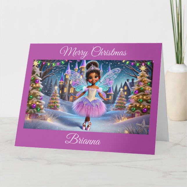 Carte Fée de la Prunelle Princesse (Cheveux Bruns) (Devant)
