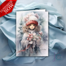 Fée de Noël adorable avec ours en peluche