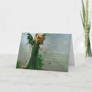 Carte Fée de pierre porte-bonheur de mai