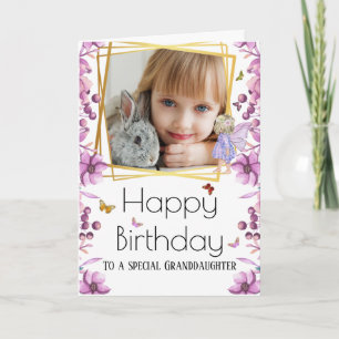 Carte Fée DO-IT-YOURSELF photo papillon jardin anniversa