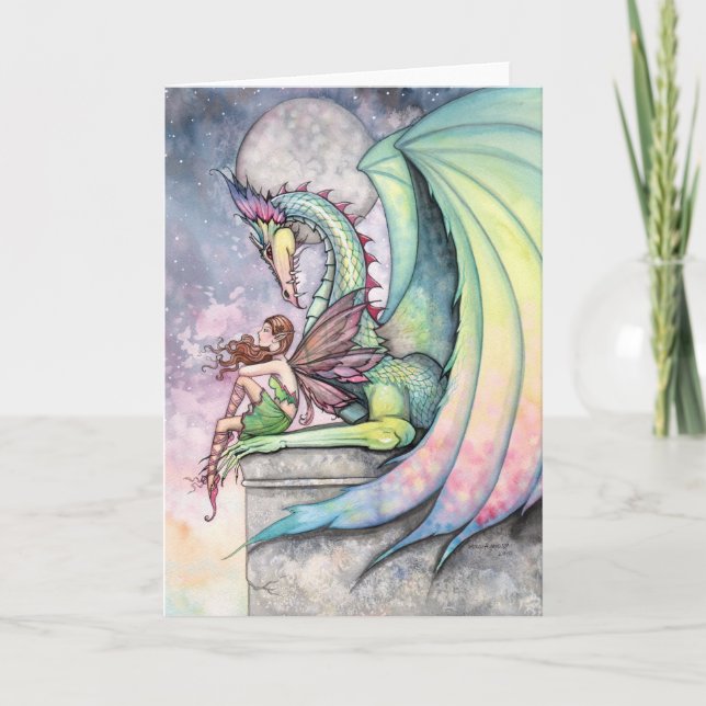 Carte Fée Dragon par Molly Harrison (Devant)