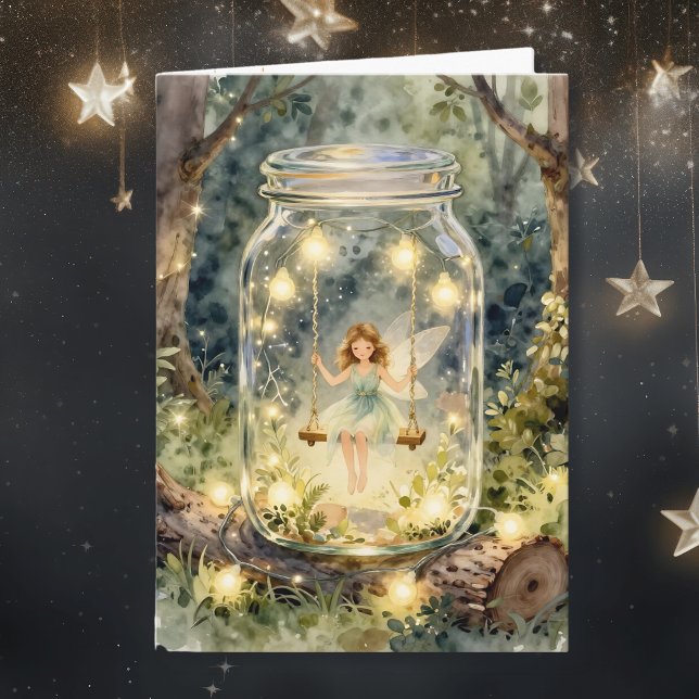 Carte Fée Enchantée Thème | Pensant à Vous (Créateur téléchargé)