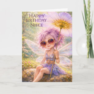 Carte Fée Fantaisiste Pissenlit – Joyeux Anniversaire Ni