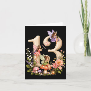 Carte Fée fille de 13 ans anniversaire 13e anniversaire