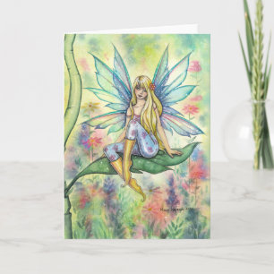Carte Fée Fleur Douce Journée d'Été Art