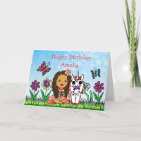 Fée personnalisée et licorne Joyeux anniversaire